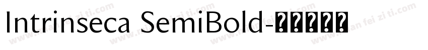 Intrinseca SemiBold字体转换